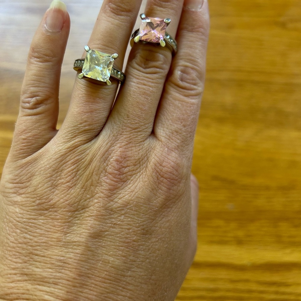Faux Diamond Rings - Picture 2 of 2